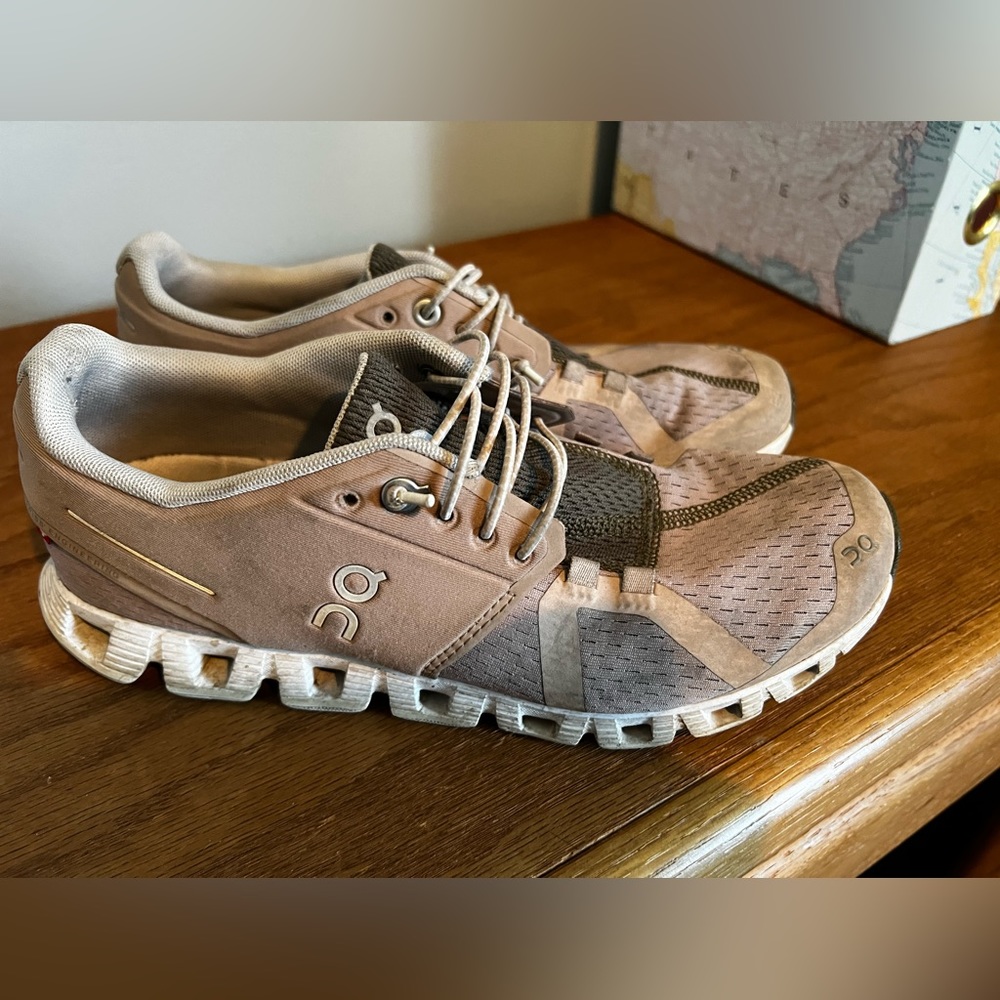 On womens running sneakers.